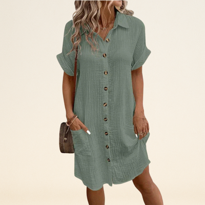 Béatrice™ | Robe Polo Chic & Décontractée