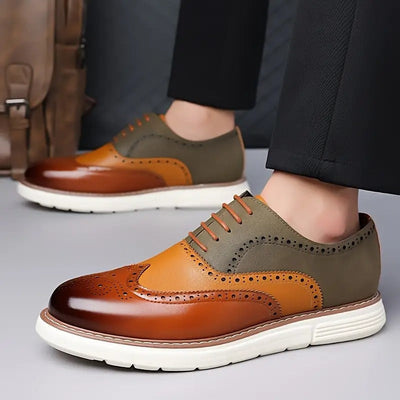 Prudencio™ | Oxford Pas Assuré — Cuir Véritable (Édition Premium)