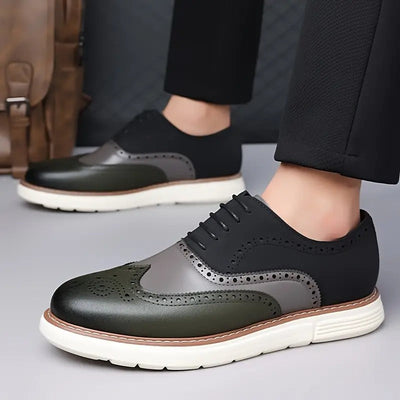 Prudencio™ | Oxford Pas Assuré — Cuir Véritable (Édition Premium)