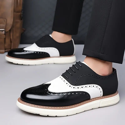 Prudencio™ | Oxford Pas Assuré — Cuir Véritable (Édition Premium)