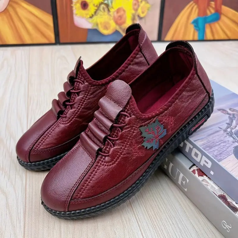 Clementine™ | Mocassins Pas Assuré — Cuir Véritable (Édition Premium)